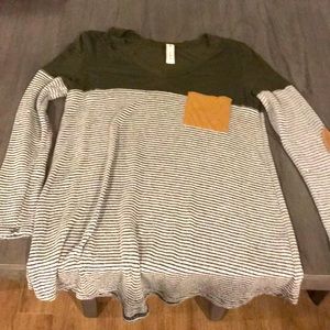 Long sleeve Tee with elbow patches